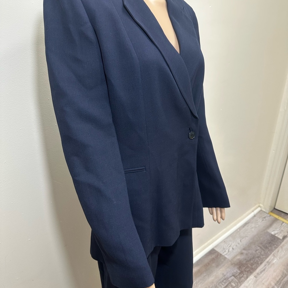 Armani Collezioni Women's Navy Blazer and Pants - Picture 6 of 12